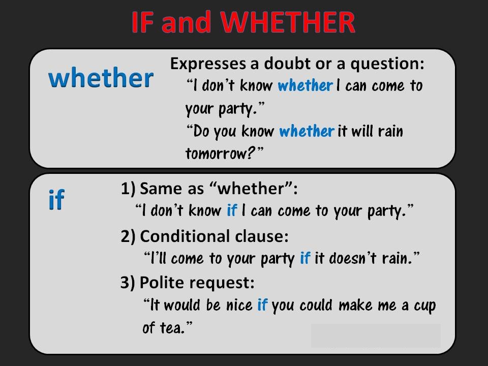 if-and-whether