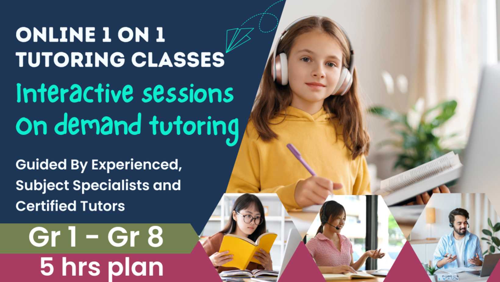 Gr1-Gr8 Tutoring 5 hours Plan